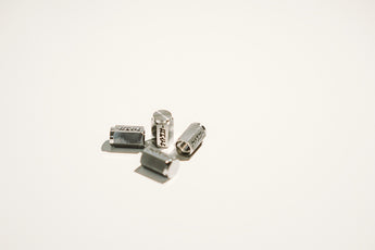 NRi Raw Titanium Valve Cap Set