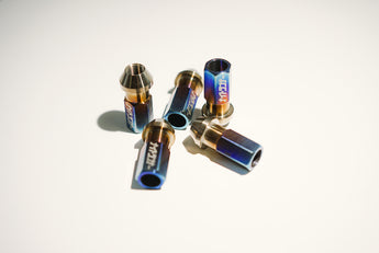 NRi TiR46 Gradient Titanium Lug Nuts (M12 SIZING)