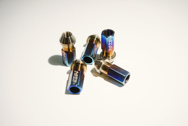 NRi TiR46 Gradient Titanium Lug Nuts (M12 SIZING)