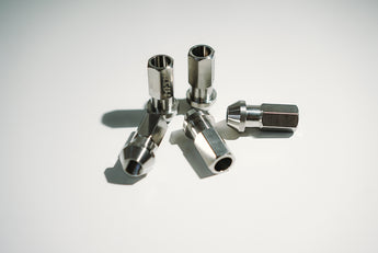 NRi TiR46 Raw Titanium Lug Nuts (M12 SIZING)